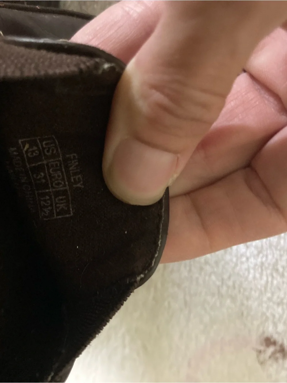 Cole Haan Dark Brown Kids Moccasin Slip-Ons